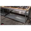 Image 1 : NEW 30" X 72" X 34" STAINLESS STEEL WORKTABLE W/