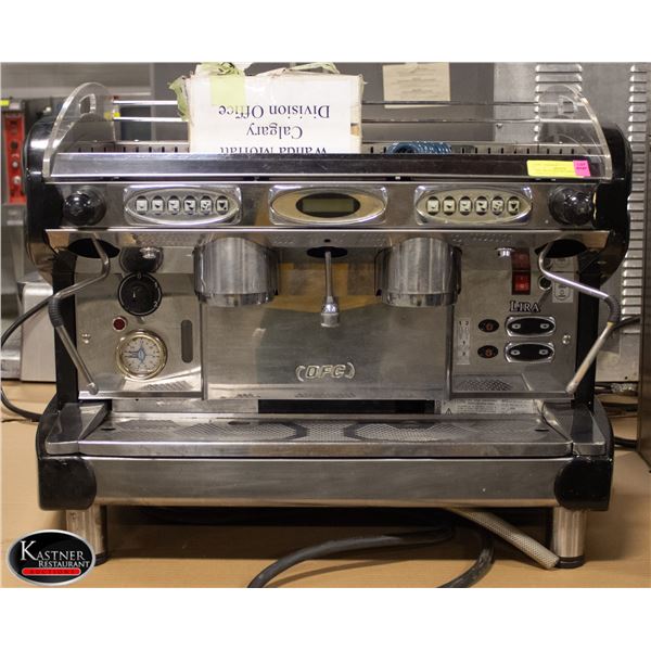 OFC LIRA ESSPRESSO MACHINE W/ PORTA FILLERS