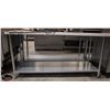 Image 2 : NEW 30" X 72" X 34" STAINLESS STEEL WORKTABLE W/