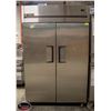 Image 1 : TRUE DOUBLE S/S DOOR FREEZER ON CASTORS