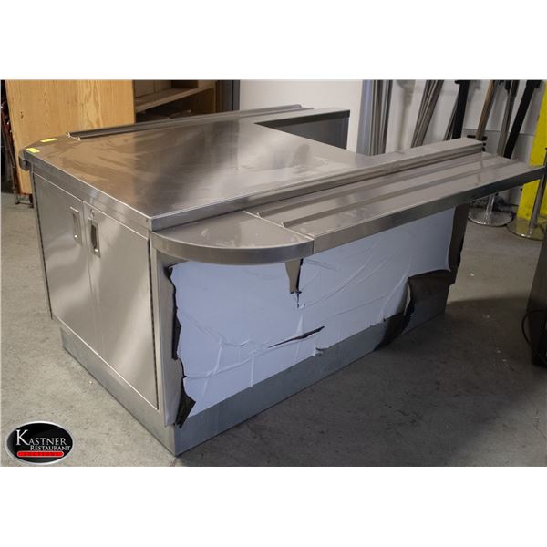 LARGE S/S CAFETERIA CHECK OUT STATION