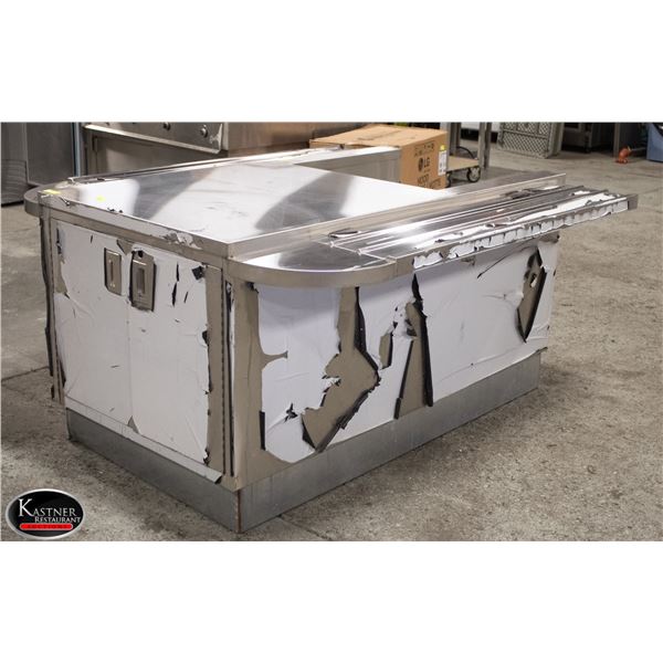 LARGE S/S CAFETERIA CHECK OUT STATION