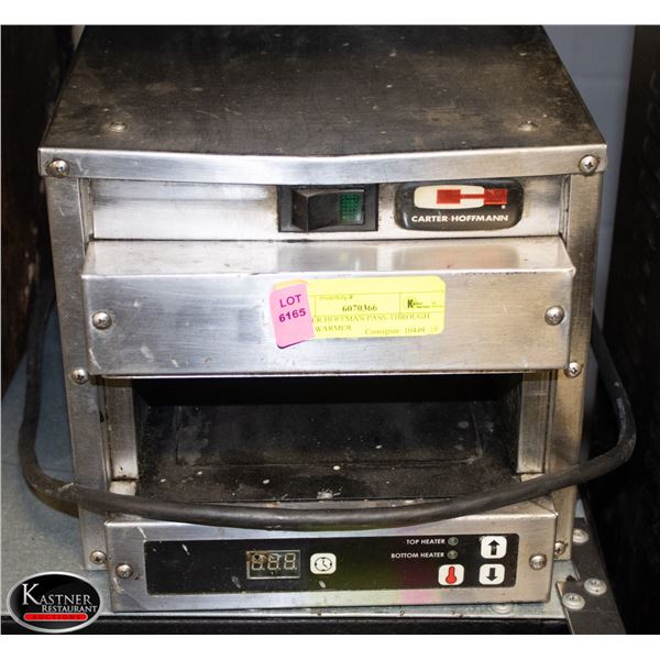 CARTER HOFFMAN PASS-THROUGH FOOD WARMER