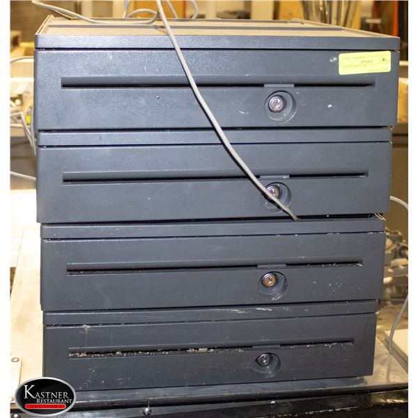 4 CASH DRAWERS