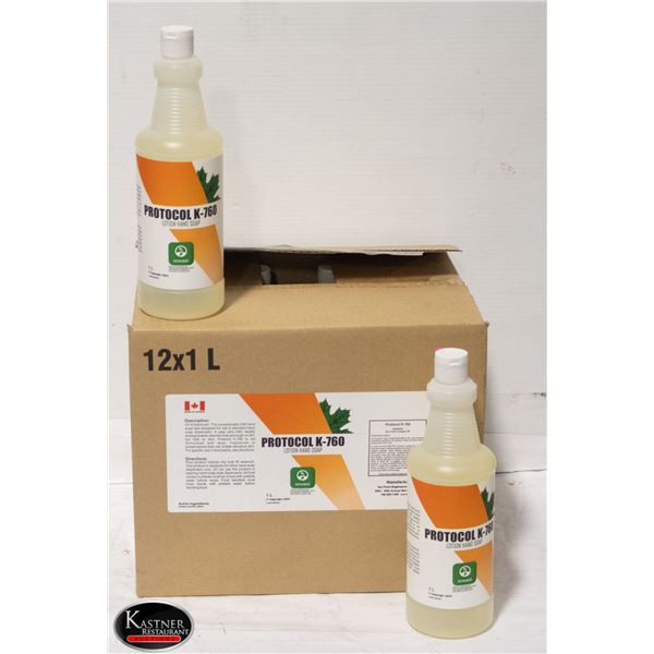 CASE OF 12 X 1L PROTOCOLE K-760 LOTION HAND SOAP