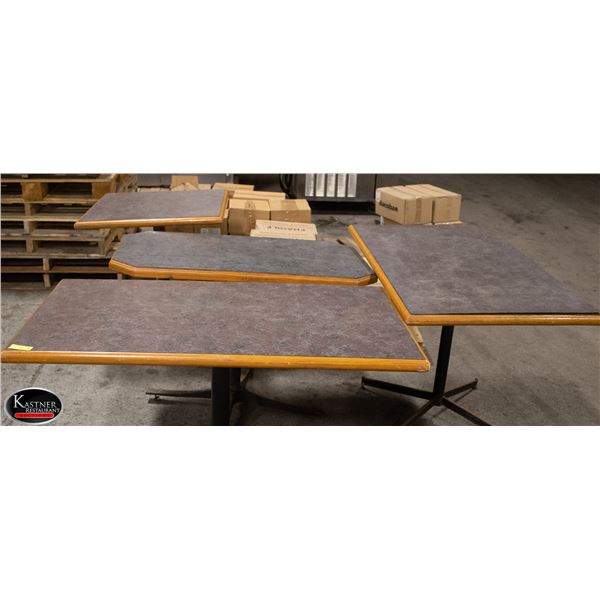 LOT OF ASSORTED TABLED W/ BASES