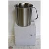 Image 1 : NEW 1000ML STAINLESS STEEL GRADUATED MEASURE CUP