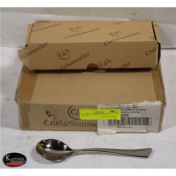 36 CHEF & SOMMELIER SOUP SPOONS