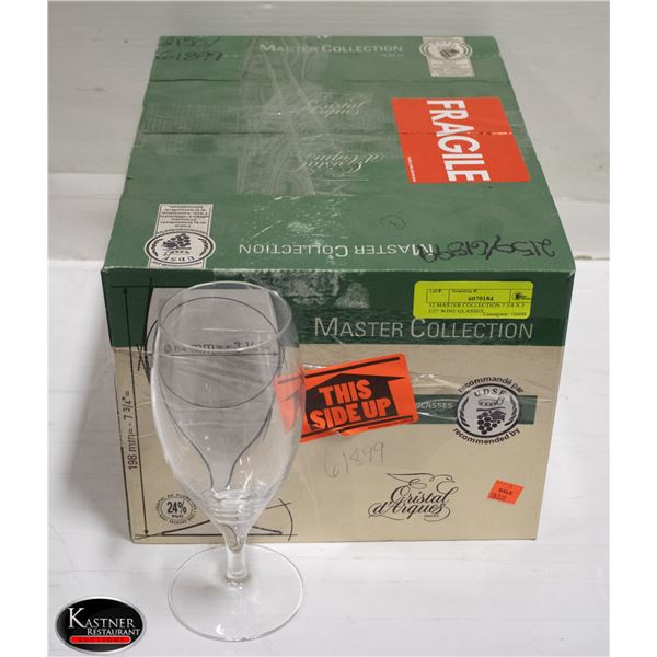 12 MASTER COLLECTION 7 3/4 X 3 1/2" WINE GLASSES