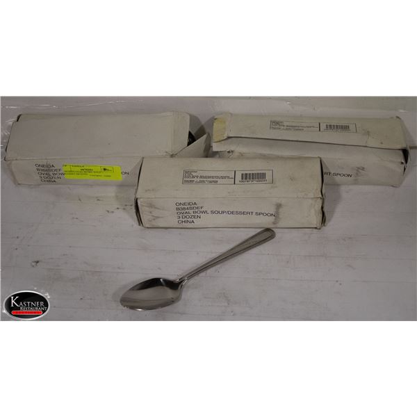 9 DOZEN OVAL BOWL SOUP / DESSERT SPOONS