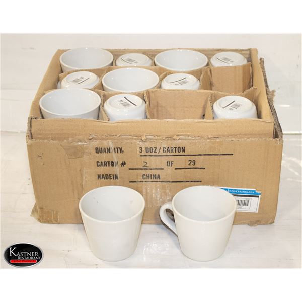 CASE OF 24 NEW JOHNSON ROSE WHITE CUPS