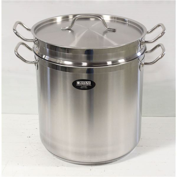 20QT STAINLESS STEEL PASTA COOKER W/ COVER