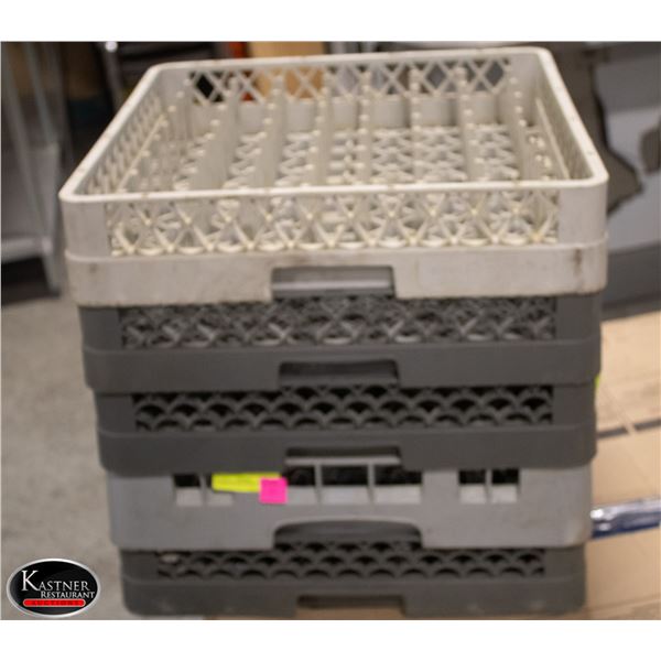 5 ASSORTED DISH RACKS
