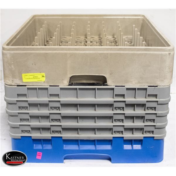 3 ASSORTED DISH RACKS