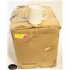 Image 1 : CASE OF APPROX 36 WHITE COFFEE MUGS