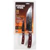 Image 1 : NEW FORGED IN FIRE 2PC CHEFS KNIFE SET 8" & 3.5"