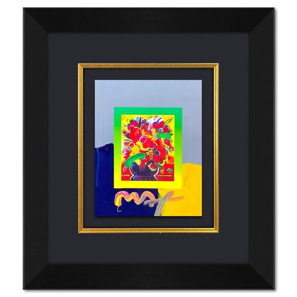 Flowers with Vase by Peter Max