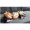 Image 1 : SIZE 9.5 GOLF SHOES INCLUDING RUSSIAN RED WITH PIPING AND 1930'S GOLF WITH A MONTHLY BOQUET SMALL