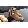 Image 2 : SIZE 8.5 OLIVE BALLET FLATS, CHEMIN DE FER COWBOY MULES AND SORCERY CASUAL ANKLE BOOTIES