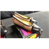 Image 2 : SIZE 9 3 PAIRS OF BALLETS FLATS, NIGHT, OLIVE & SILHOUETTE
