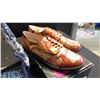 Image 2 : SIZE 9 RUSSIAN RED WITH PIPING GOLF SHOES, EVERYDAY SORCERY GOLF SHOES, MAISON MODERNE BABY HOBO BAG