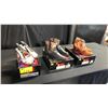 Image 1 : SIZE 6.5 ALMOND BRANCH CRISS CROSS SLINGBACKS, SERPENT CASUAL ANKLE BOOTIES, RUSSIAN RED LACE UP
