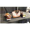 Image 1 : SIZE 11 THREE MUSICIANS FLAT BUCKLE THONGS, THREE MUSICIANS COVERED WEDGE SANDALS, ZEBRA