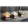 Image 1 : SIZE 10  PUMPKIN POPPIES FLAT THONGS WITH BUCKLE, SINGING FISH FLAT BUCKLE THONGS, BLUE