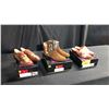 Image 1 : SIZE 7.5 RUSSIAN RED GOLF SHOES WITH PIPING, SORCERY CASUAL ANKLE BOOTIES, CHEMIN DE FER COWBOY