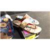 Image 2 : SIZE 10 3 MUSICIANS FLAT BUCKLE THONGS, EVERYDAY SORCERY FLAT BUCKLE THONGS, ALBERTO VARGAS