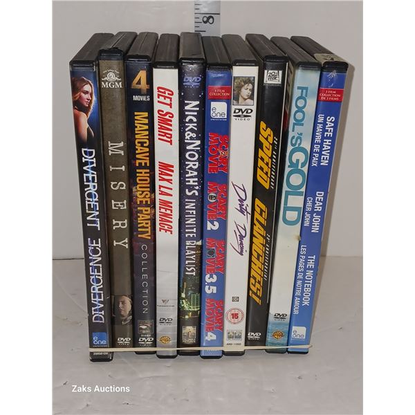 Lot of 10 DVDs