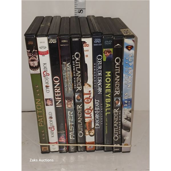 Lot of 10 DVDs