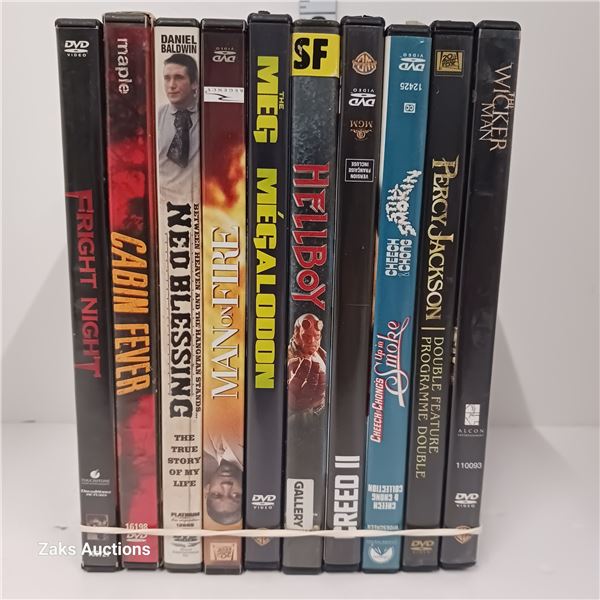 Lot of 10 DVDs
