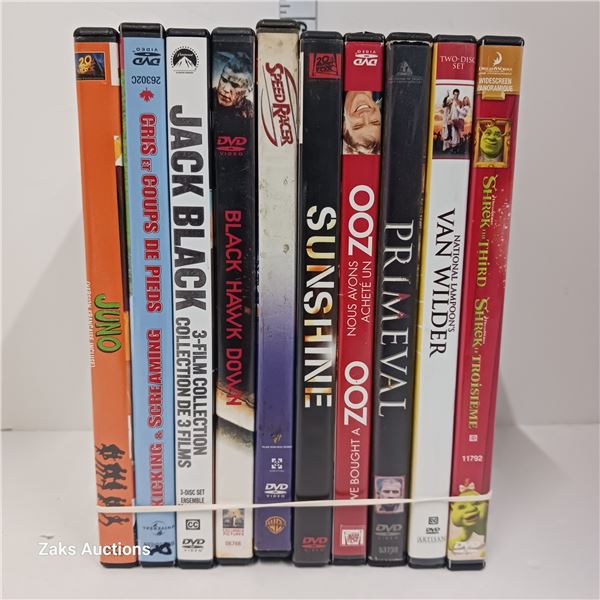 Lot of 10 DVDs