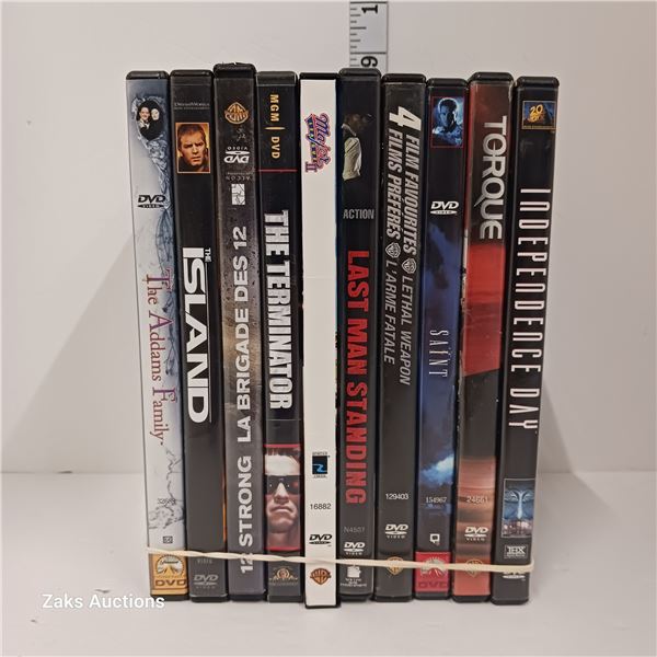 Lot of 10 DVDs