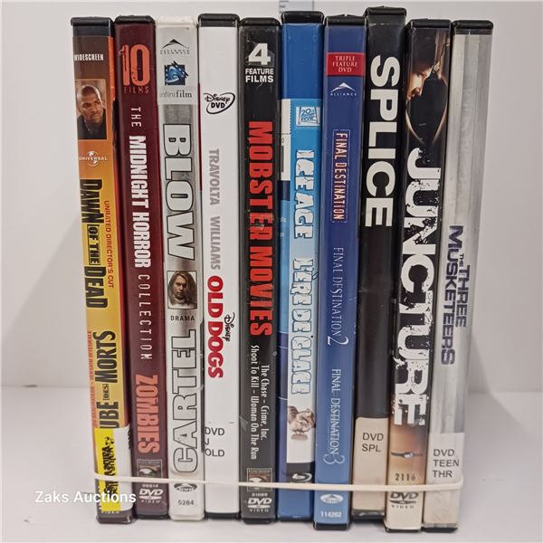 Lot of 10 DVDs