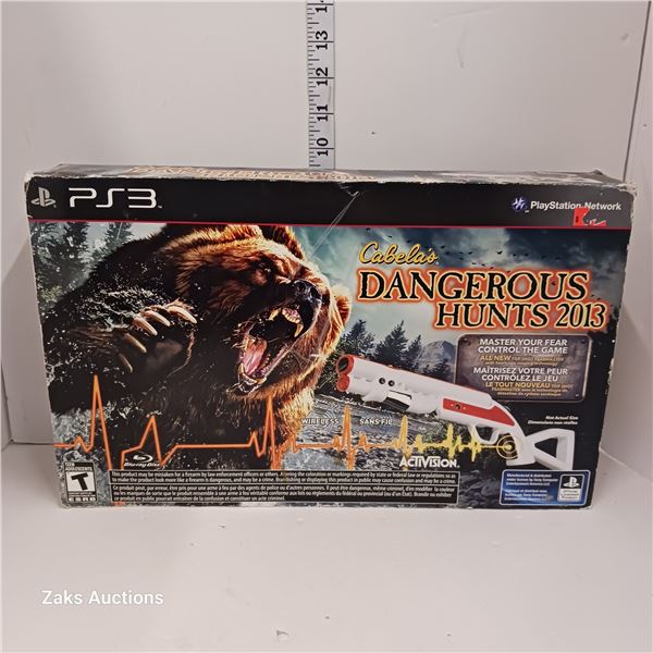 PS3 Cabelas Dangerous Hunters 2013 Blaster Bundle - PlayStation 3 No Disc