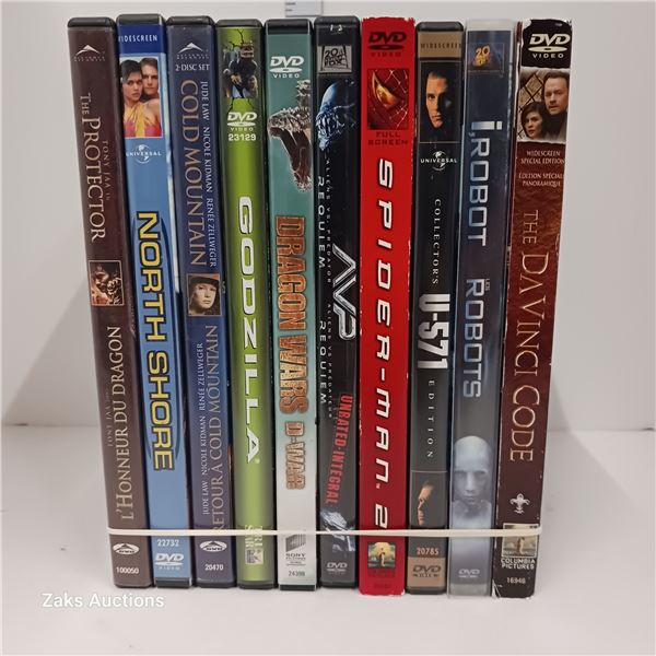 Lot of 10 DVDs