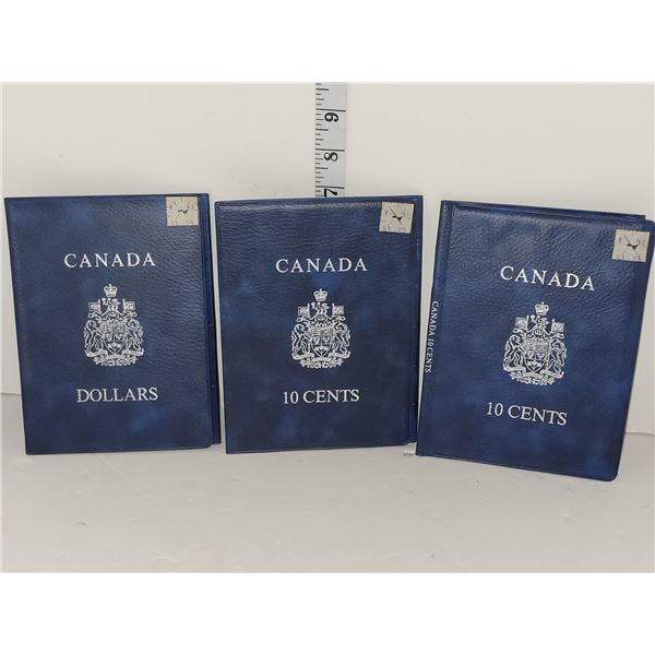 Lot of 3 Canada Coin Books Empty