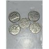 Image 1 : Lot of 5 Nickels: 1940; 1924; 1929; 1957; 1936