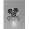 Image 4 : Lot of 5 Nickels: 1938; 1942; 1953; 1932; 1933