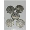 Image 1 : Lot of 5 Nickels: 1922; 1941; 1937 Dot; 1931; 1930
