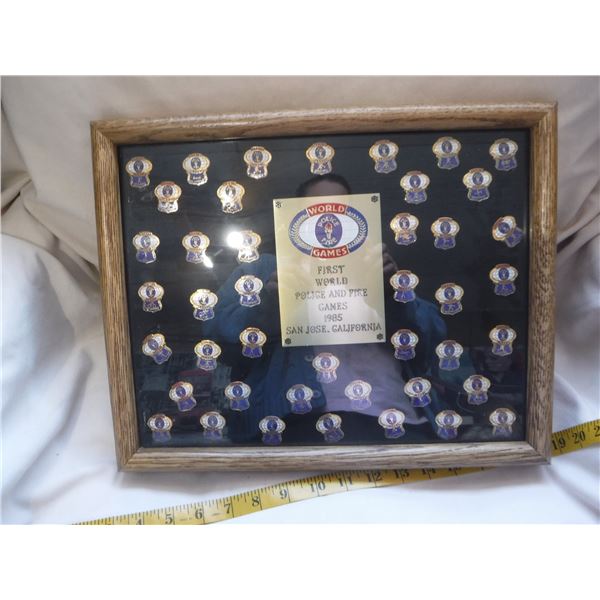 Limited Edition Number 1324 of 5000 First World Police & Fire Games Pin Set