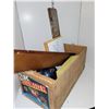 Image 1 : Unclaimed - Wooden Apple Box with Contents
