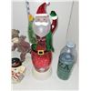 Image 4 : Lot of Quality Christmas Statues & Tall Santa Water Globe Statue