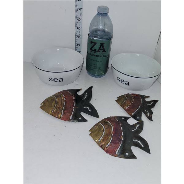 Lot of Sea/Fish Estate Items