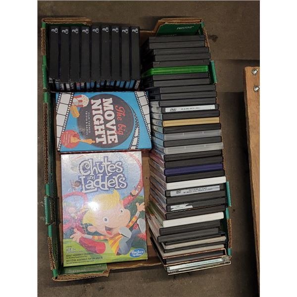 Large Fruit Flat with Games, DVDS + 9 National Geographic CD Set