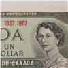 Image 3 : 1867-1967 Canada $1 Banknote - No Serial Number