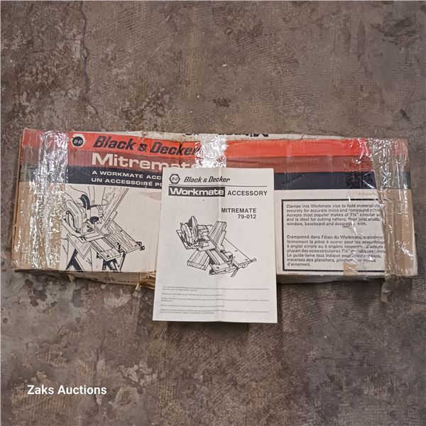 In Box Black & Decker Mitremate 79-012 - A Workmate Accessory