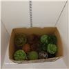 Image 1 : Box of Large Faux Decor Balls